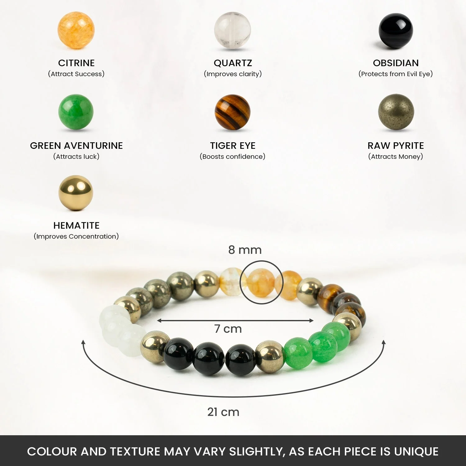 Dhan Lakshmi Bracelet with Free Raw Selenite Plate - Image 6