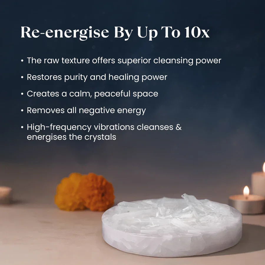 OM Pyrite Wealth Combo with FREE Raw Selenite Plate - Image 8
