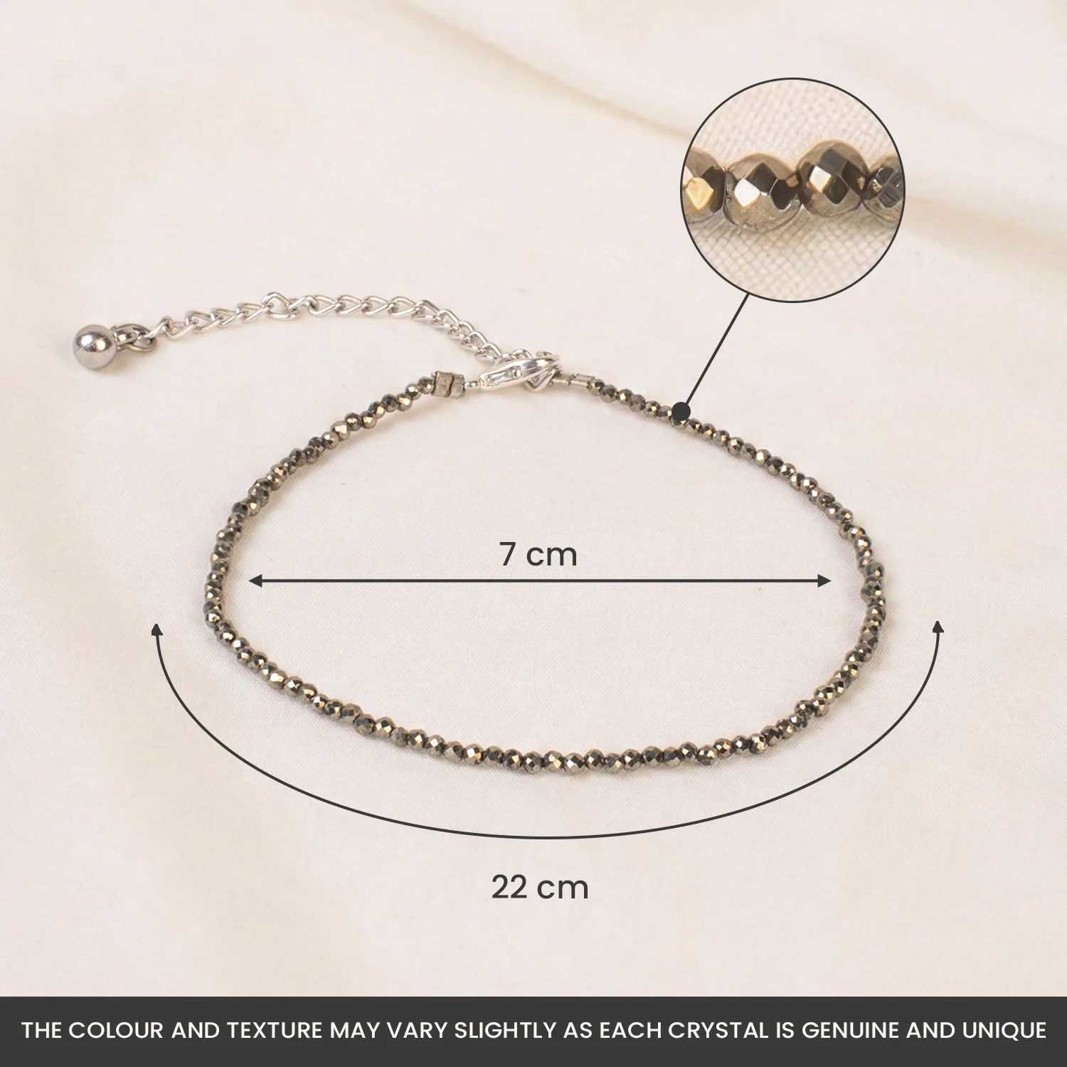 Raw Pyrite Anklet - Image 7